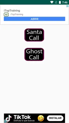 Ghost call prank android App screenshot 1